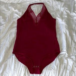 Halter V-neck Body suit